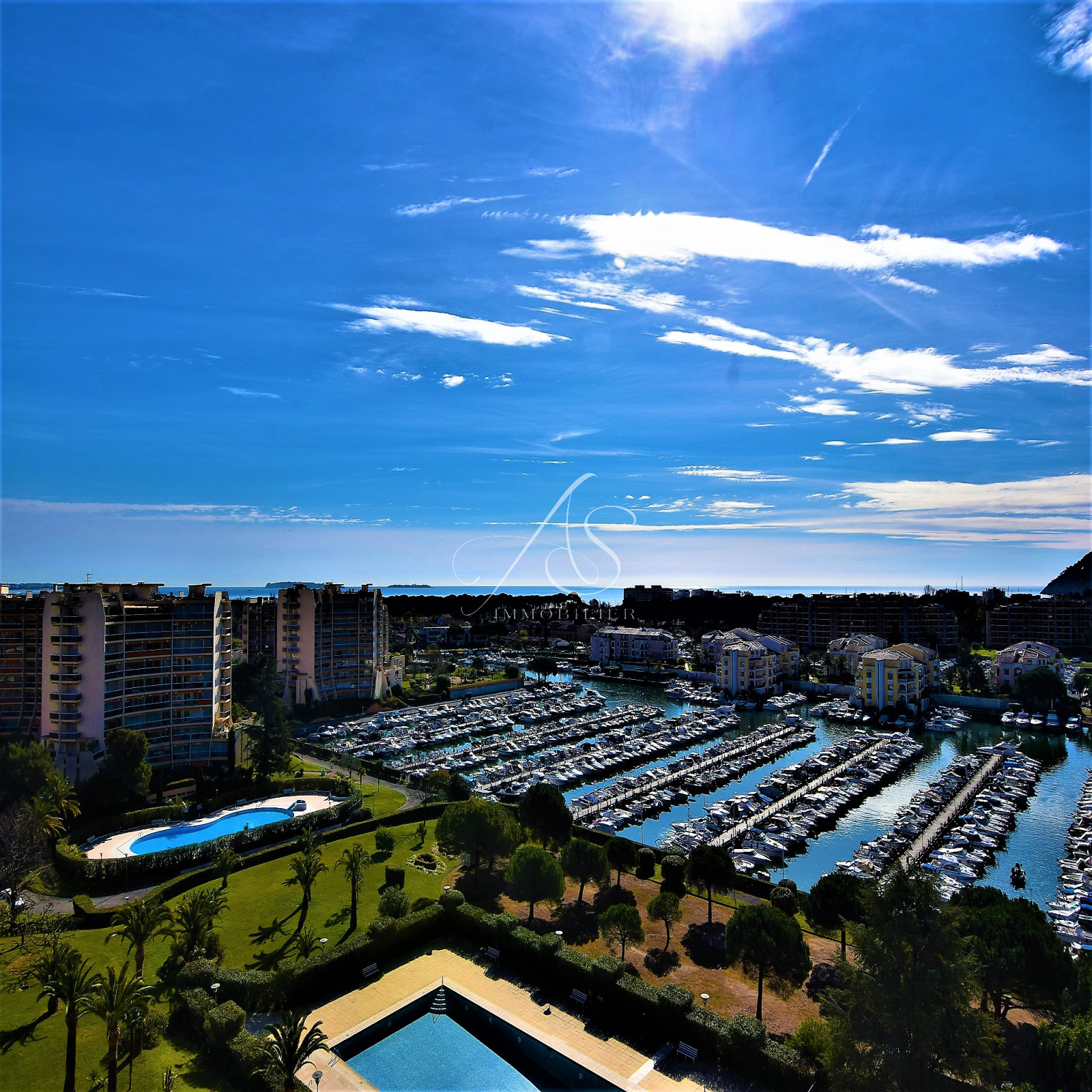 vente 5 Pièces Traversant vue Mer Cannes Marina Mandelieu AS Immobilier